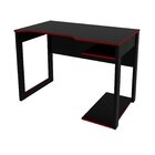 Mesa Gamer Com E Porta Cpu Me4161 1 Prateleira 105cm Preto E