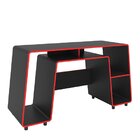 Mesa Gamer Com Espaço Para Cpu London 150,5cm Preto E Vermelh