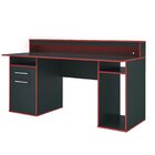 Mesa Gamer Com Luz De Led Yescasa Preto/vermelho