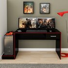 Mesa Gamer Com Painel Para Tv Até 42 Polegadas Flash 1 Gaveta