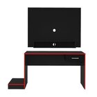 Mesa Gamer Com Painel Para Tv Até 42 Polegadas Flash 1 Gaveta