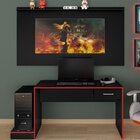 Mesa Gamer Com Painel Para Tv Até 60 Polegadas Slim Espresso