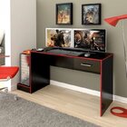 Mesa Gamer Com Painel Para Tv Até 60 Polegadas Slim Espresso