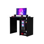 Mesa Gamer Com Prateleira Elevada Para Cpu Px 90cm Preto Preto