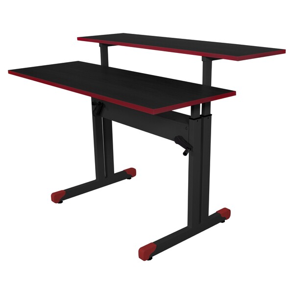 Mesa Gamer Connect Pro Com Regulagem De Altura Detalhe Vermel
