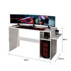 Mesa Gamer Creta Branca