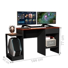 Mesa Gamer Cubatic Preto Vermelho