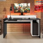 Mesa Gamer Drx 6000 156cm Preto Trama/branco Trama