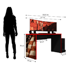 Mesa Gamer Drx 9000 Bandeira Eua Multiuso Com 3 Gavetas - Pre