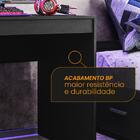 Mesa Gamer E Escritório Xt Racer Line Politorno Preto/branco
