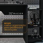 Mesa Gamer E Escritóro Xt Racer Control  Preto/branco