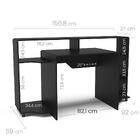 Mesa Gamer E Escritóro Xt Racer Control Politorno Preto/branco