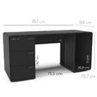 Mesa Gamer E Escritóro Xt Racer Home Politorno Preto/prata