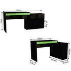 Mesa Gamer Em L 4 Nichos 100x75 Cm B24 Novam