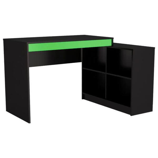 Mesa Gamer Em L 4 Nichos 100x75 Cm B24 Novam