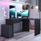Mesa Gamer Em L Para Computador Drx8000 Preto Black - Móveis