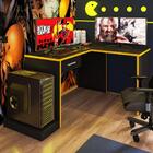 Mesa Gamer Em L Para Computador Drx9000 Preto/amarelo - Móvei
