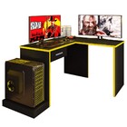 Mesa Gamer Em L Para Computador Drx9000 Preto/amarelo - Móvei
