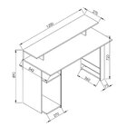 Mesa Gamer Escrivaninha 120cm Inspire  Preto