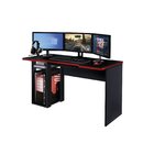 Mesa Gamer Escrivaninha 136cm 1 Prateleira 1 Nicho War Espres