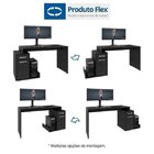 Mesa Gamer Escrivaninha 140 Cm Com Gaveta Shark  Preto Onix/v