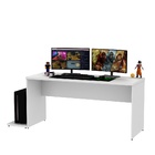 Mesa Gamer Escrivaninha 1600x600 Netmobil - Branco
