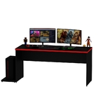 Mesa Gamer Escrivaninha 1600x600 Netmobil - Vermelho