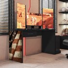 Mesa Gamer Escrivaninha 1 Gaveta Drx 9000 Móveis Leão Preto