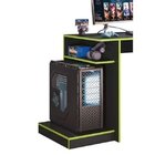 Mesa Gamer Escrivaninha 1 Gaveta Rubi Belaflex Preto Fosco/ve