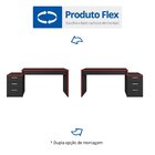 Mesa Gamer Escrivaninha 3 Gavetas Drx5000 Preto