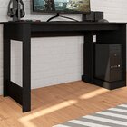 Mesa Gamer Escrivaninha Com Apoio Para Cpu 136cm Preto Preto