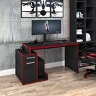 Mesa Gamer Escrivaninha Com Gaveta Shark 1 Gaveta 140cm Preto