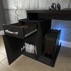 Mesa Gamer Escrivaninha Com Gaveta Shark 1 Gaveta 140cm Preto