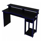 Mesa Gamer Escrivaninha Com Porta Cpu  Preto/azul