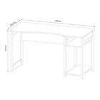 Mesa Gamer Escrivaninha Cyber 136cm Preto E Verde Preto/verde