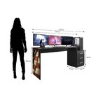 Mesa Gamer Escrivaninha Drx5000 1780000cm Espresso Móveis Pre