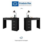 Mesa Gamer Escrivaninha Drx5000 3 Gavetas 178cm Preto Preto