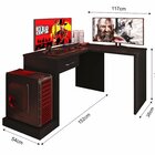 Mesa Gamer Escrivaninha Em L Drx9000 1 Gaveta