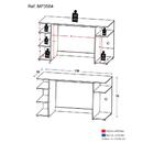 Mesa Gamer Escrivaninha Guilda Multimóveis Branca