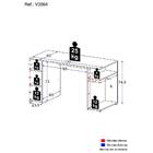 Mesa Gamer Escrivaninha Guilda Multimóveis V3564