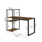 Mesa Gamer Escrivaninha Home Office Prateleiras