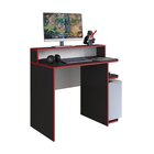 Mesa Gamer Escrivaninha Power 100cm Preto Preto