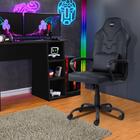 Mesa Gamer Escrivaninha Racer Preto Com Cadeira Gamer - Rede