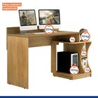 Mesa Gamer Escrivaninha Valdemóveis Cinamomo