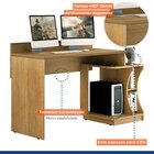 Mesa Gamer Escrivaninha Valdemóveis Cinamomo