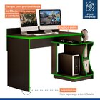 Mesa Gamer Escrivaninha Valdemóveis Preto/verde