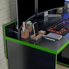 Mesa Gamer Escrivaninha Valdemóveis Preto/verde