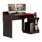 Mesa Gamer Escrivaninha Valdemóveis Preto/vermelho