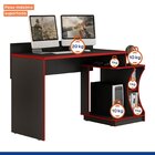 Mesa Gamer Escrivaninha Valdemóveis Preto/vermelho