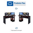 Mesa Gamer Escrivaninha War 1 Prateleira 1 Nicho 136cm Espres